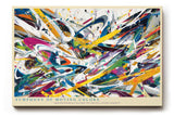 Paul Sinus Wandbild Symphony of Moving Colors Abstract Explosion of Dynamic Energy