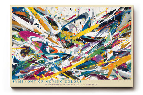 Paul Sinus Wandbild Symphony of Moving Colors Abstract Explosion of Dynamic Energy