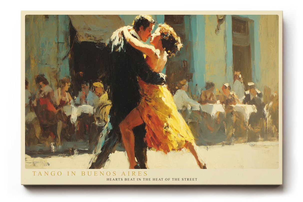 Paul Sinus Wandbild 120x80cm Tango in Buenos Aires Leidenschaftlicher Tanz Szene Moderne Kunst fuer Wohnzimmer Schlafzimmer und Büro