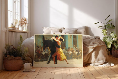 Paul Sinus Wandbild 120x80cm Tango in Buenos Aires Leidenschaftlicher Tanz Szene Moderne Kunst fuer Wohnzimmer Schlafzimmer und Büro