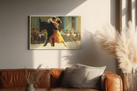 Paul Sinus Wandbild 120x80cm Tango in Buenos Aires Leidenschaftlicher Tanz Szene Moderne Kunst fuer Wohnzimmer Schlafzimmer und Büro