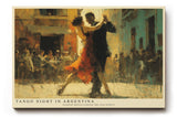 Paul Sinus Wandbild 120x80cm Tango Nacht in Argentinien – Leidenschaftliche Tanzszene in einer historischen Straße