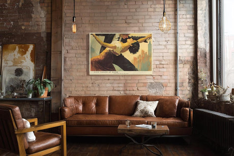 Paul Sinus Wandbild 120x80cm Tango Paar in der Stadt – Ausdrucksstarke Tanzszene mit Leidenschaft und Bewegung