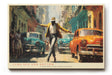 Paul Sinus Wandbild 120x80cm Tanzender Mann in Havanna Retro Stadt Szene Kunst Wanddekoration