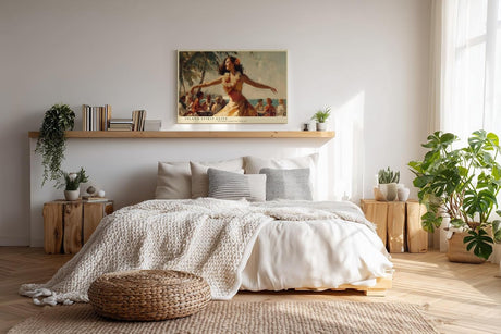Paul Sinus Wandbild 120x80cm Tänzerin am Strand – Lebendige Szene mit tropischer Stimmung und Bewegung