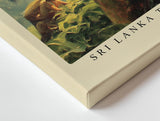 Paul Sinus Wandbild 120x80cm Teeplantagen in Sri Lanka – Ruhige Landschaft mit traditioneller Erntearbeit in grünen Hügeln