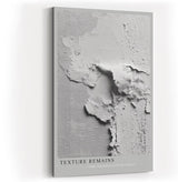 Paul Sinus Wandbild in 40x60cm Texture Remains Strukturelle Wandfläche in Weißtönen