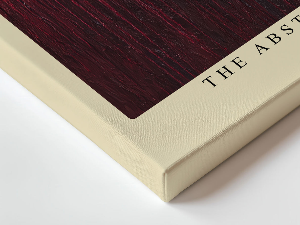 Paul Sinus Wandbild The Abstract Layers of Red and Black Strong Colors Drip into a Bold Pattern
