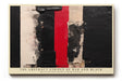 Paul Sinus Wandbild The Abstract Stripes of Red and Black Rough Textures Create a Strong Contrast