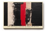Paul Sinus Wandbild The Abstract Stripes of Red and Black Rough Textures Create a Strong Contrast