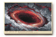 Paul Sinus Wandbild The Abyss of Burning Depths abstraktes Motiv eines feurigen Abgrunds in Rot- und Grautönen