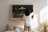 Paul Sinus Wandbild The Ancient Visitors – ägyptische Symbolik trifft auf futuristische Elemente und erzählt von Geheimnissen jenseits der Zeit
