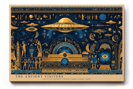 Paul Sinus Wandbild The Ancient Visitors – ägyptische Symbolik trifft auf futuristische Elemente und erzählt von Geheimnissen jenseits der Zeit