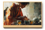 Paul Sinus Wandbild 120x80cm The Art of Quiet Preparation Teezeremonie Szene mit Teekannen und Tassen Kunst Poster für Wohnzimmer Küche