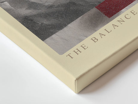 Paul Sinus Wandbild The Balance of Abstract Worlds sanftes abstraktes Motiv in Beige-, Grau- und Rosatönen mit harmonischen Formen