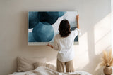 Paul Sinus Wandbild The Balance of Blue Circles Watercolor Shapes Create a Soft Rhythm