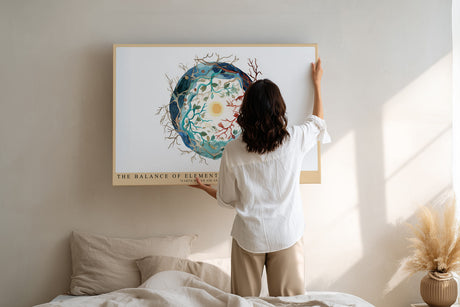 Paul Sinus Wandbild The Balance of Elements – Symbolische Darstellung der vier Elemente Erde, Wasser, Luft und Licht in harmonischem Kreislauf