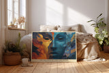 Paul Sinus Wandbild The Balance of Fire and Water Duality of Elements in Abstract Harmony