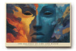 Paul Sinus Wandbild The Balance of Fire and Water Duality of Elements in Abstract Harmony
