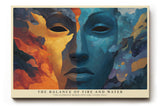Paul Sinus Wandbild The Balance of Fire and Water Duality of Elements in Abstract Harmony