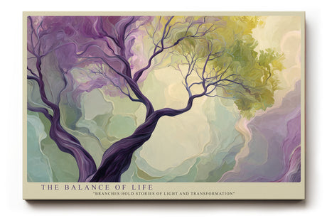 Paul Sinus Wandbild The Balance of Life – Abstrakter Lebensbaum in leuchtenden Farben
