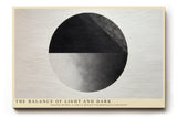 Paul Sinus Wandbild The Balance of Light and Dark Geometric Harmony in Monochrome