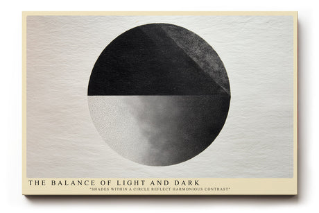 Paul Sinus Wandbild The Balance of Light and Dark Geometric Harmony in Monochrome