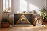 Paul Sinus Wandbild The Balance of Sacred Geometry Triangles and Circles in Golden Harmony
