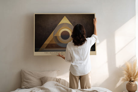 Paul Sinus Wandbild The Balance of Sacred Geometry Triangles and Circles in Golden Harmony