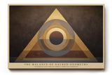 Paul Sinus Wandbild The Balance of Sacred Geometry Triangles and Circles in Golden Harmony