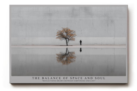 Paul Sinus Wandbild The Balance of Space and Soul – Zwischen Leere und Leben in stiller Reflexion