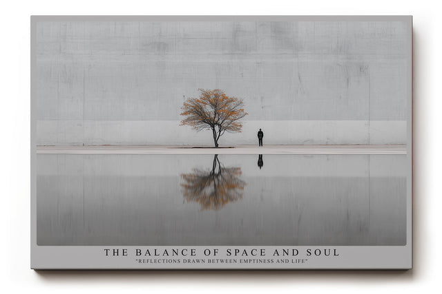 Paul Sinus Wandbild The Balance of Space and Soul – Zwischen Leere und Leben in stiller Reflexion