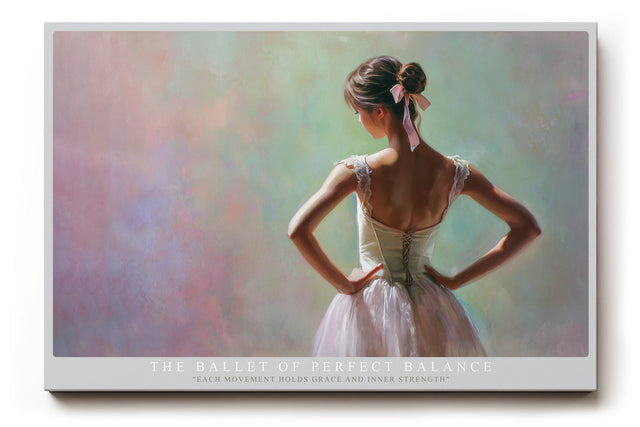 Paul Sinus Wandbild The Ballet of Perfect Balance Graceful Dancer in Soft Light