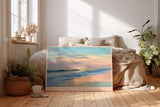 Paul Sinus Wandbild The Beauty of Ocean Horizons – Sanftes Meeresmotiv mit Wellen im Abendlicht, Symbol für Ruhe, Freiheit und natürliche Harmonie