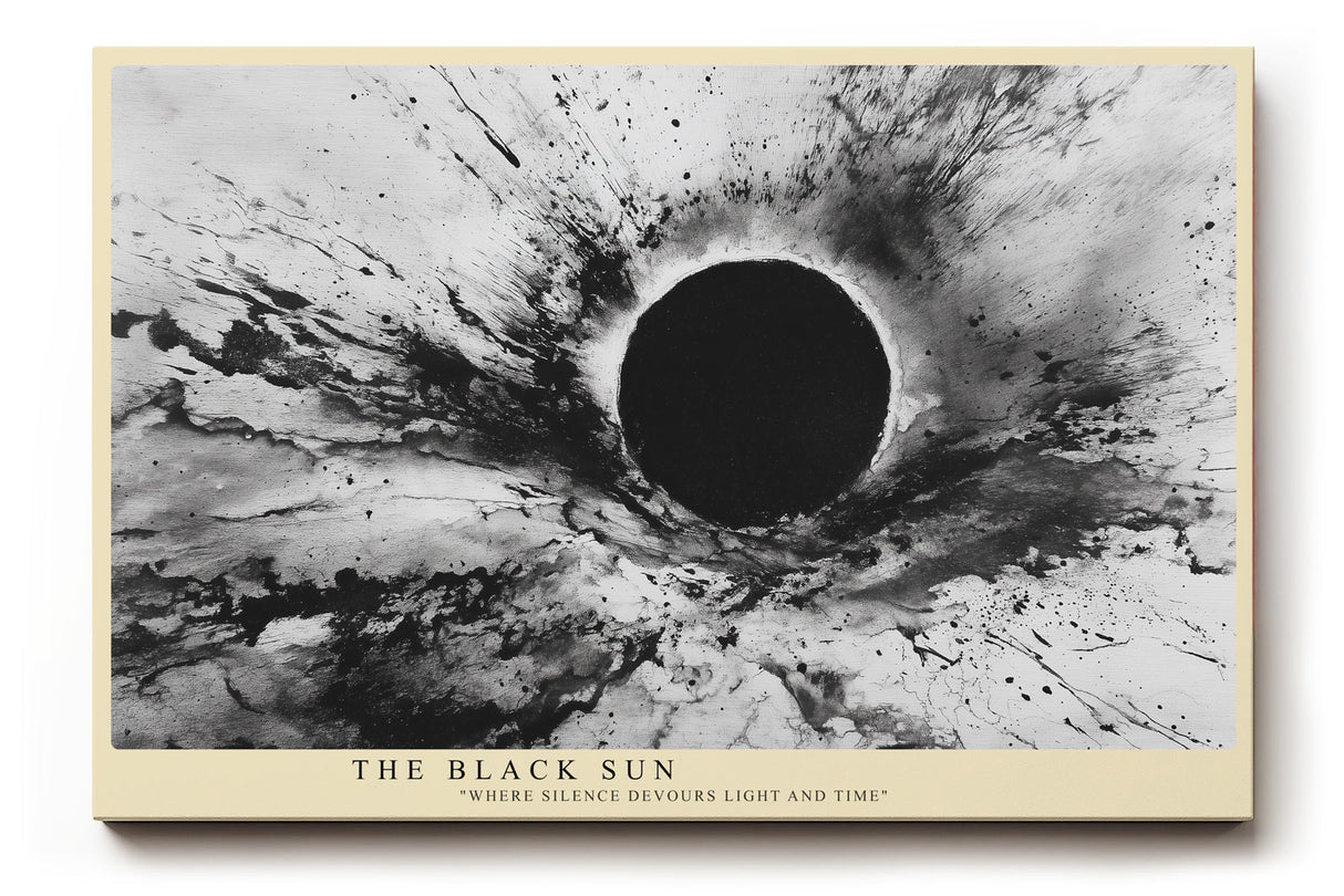 Paul Sinus Wandbild The Black Sun Silence Beyond Light and Time
