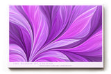 Paul Sinus Wandbild The Bloom of Energy – abstraktes Kunstwerk in Lila und Pink mit fließenden Formen und dynamischer Linienführung