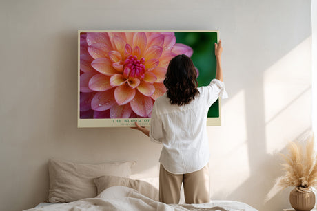 Paul Sinus Wandbild The Bloom of Pure Beauty – Zarte Blüte im Glanz des Morgentaus
