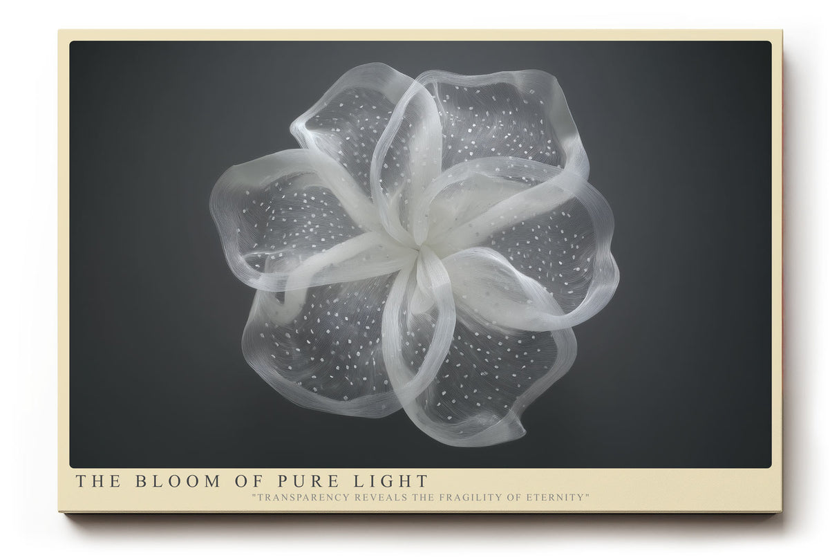Paul Sinus Wandbild The Bloom of Pure Light – Zarte Transparenz und zeitlose Eleganz in minimalistischer Form