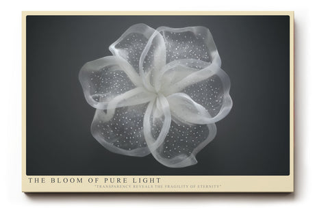 Paul Sinus Wandbild The Bloom of Pure Light – Zarte Transparenz und zeitlose Eleganz in minimalistischer Form