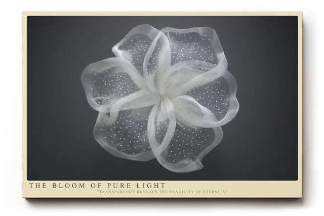 Paul Sinus Wandbild The Bloom of Pure Light – Zarte Transparenz und zeitlose Eleganz in minimalistischer Form