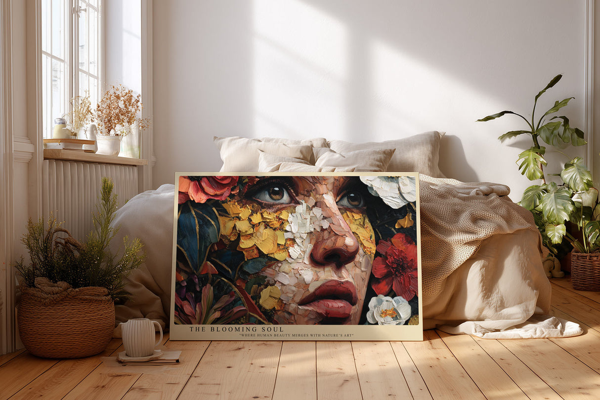 Paul Sinus Wandbild The Blooming Soul Fusion of Nature and Human Emotion