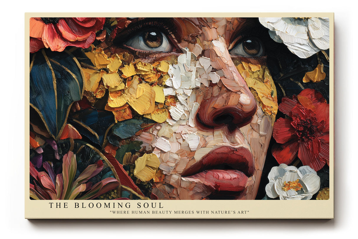 Paul Sinus Wandbild The Blooming Soul Fusion of Nature and Human Emotion