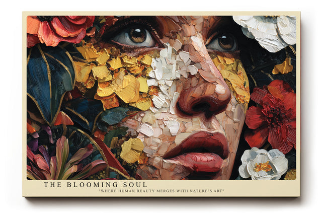 Paul Sinus Wandbild The Blooming Soul Fusion of Nature and Human Emotion