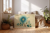 Paul Sinus Wandbild The Blossom of Blue Harmony Nature Creates Beauty with Pure Simplicity