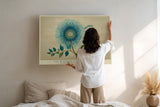 Paul Sinus Wandbild The Blossom of Blue Harmony Nature Creates Beauty with Pure Simplicity