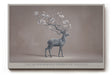 Paul Sinus Wandbild The Blossoming Spirit of Nature Deer with Floral Antlers in Gentle Balance