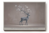 Paul Sinus Wandbild The Blossoming Spirit of Nature Deer with Floral Antlers in Gentle Balance