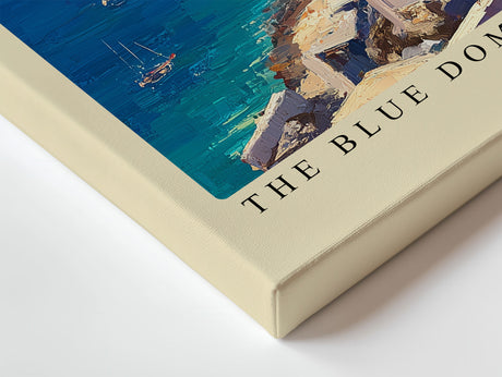 Paul Sinus Wandbild The Blue Domes of Santorini White Houses Shine Above the Azure Sea