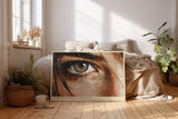 Paul Sinus Wandbild The Blue Eye of Emotion Details Reveal Strength and Hidden Feelings