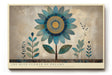 Paul Sinus Wandbild The Blue Flower of Dreams geometrisches Blumenmotiv in harmonischen Blautönen